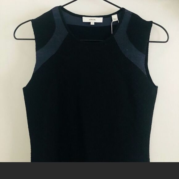 Vince Sleeveless Sweater Dress Scoop Neck SlipKnit - Picture 11 of 15